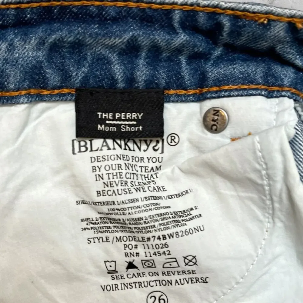 NWT BLANKNYC Patchwork Ikat Distressed Denim Cutoff Shorts 26 Boho Festival
